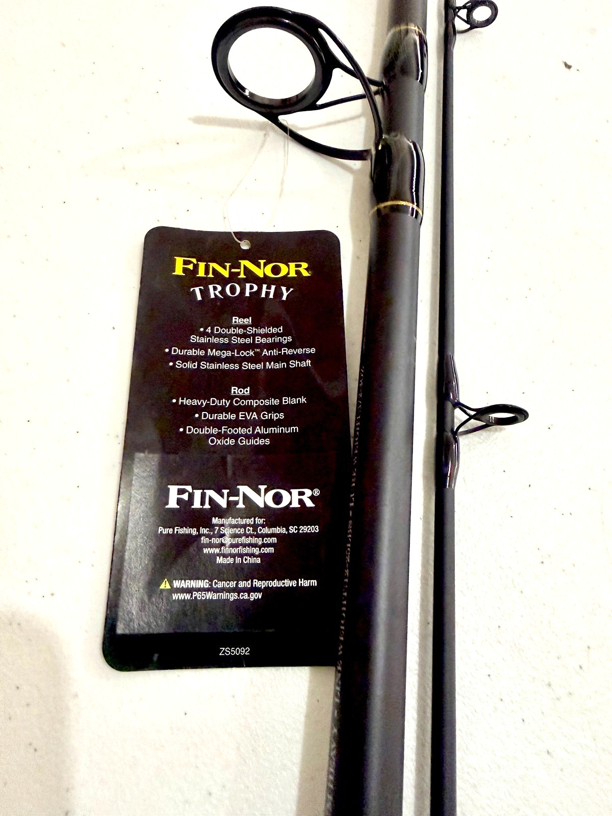 Fin-Nor TROPHY Spinning Fishing Rod – 2-pc Medium Heavy 7 ft 8 ft 10 ft Rods
