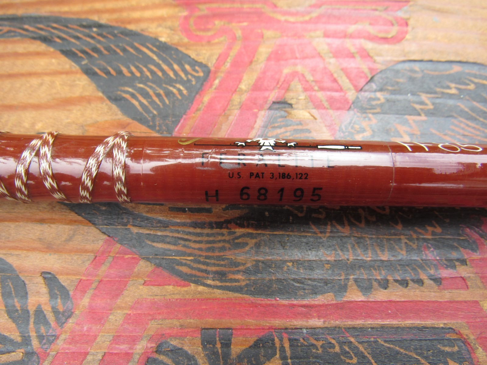 Vintage Fenwick FF85 Feralite 8″6″ Fly Rod USA Made Fiberglass 7-8-9 Excellent