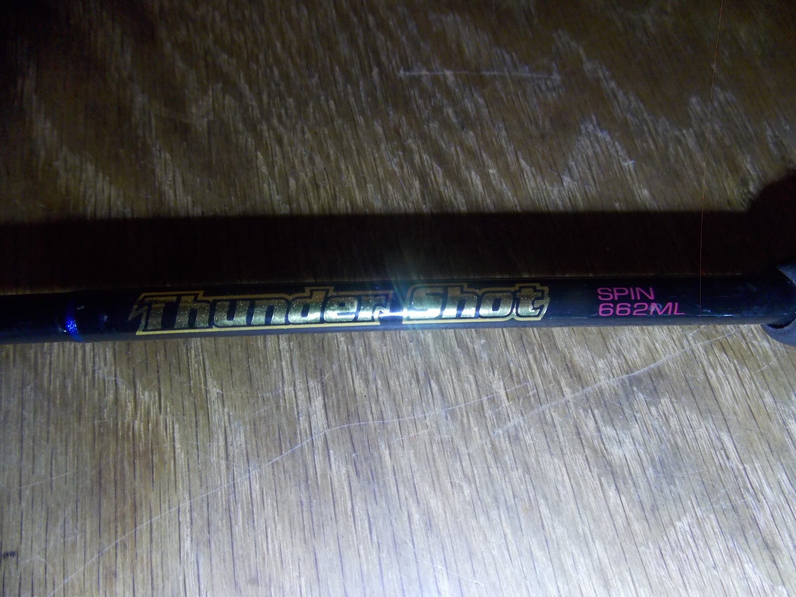 RARE “THUNDER SHOT” Spinning Rod 6’6″ (2Pc) 662ML Med Light 3/16-1/2oz 12/26