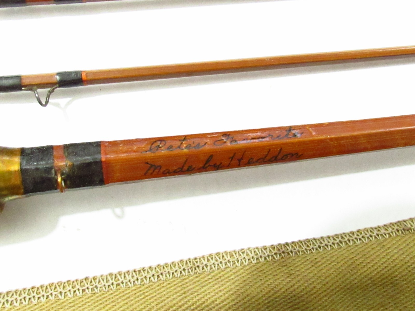1930S USA HEDDON PETE’S FAVORITE 8′ 1/2 FT BAMBOO FLY ROD ALL ORIGINAL
