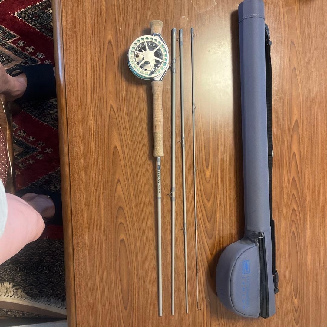 WATERWORKS LAMSON CAS 9′ 6wt Fly Rod with Tube, Center Axis