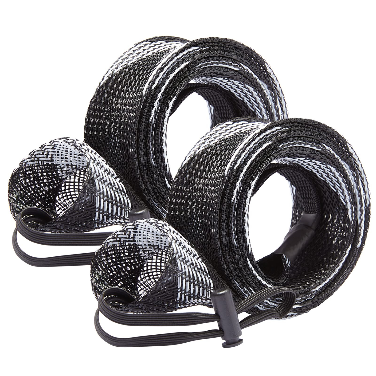 BASSDASH Casting For Spinning Rod up to 7-1/2 ft, Black & White – 2pcs