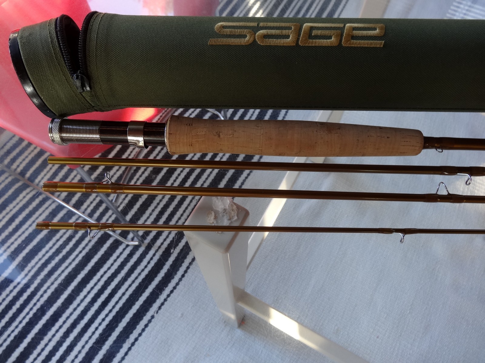 Sage Launch 690-4 # 6 Line, 3 9/16 oz Fly Fishing Rod/ w/case 4 piece New