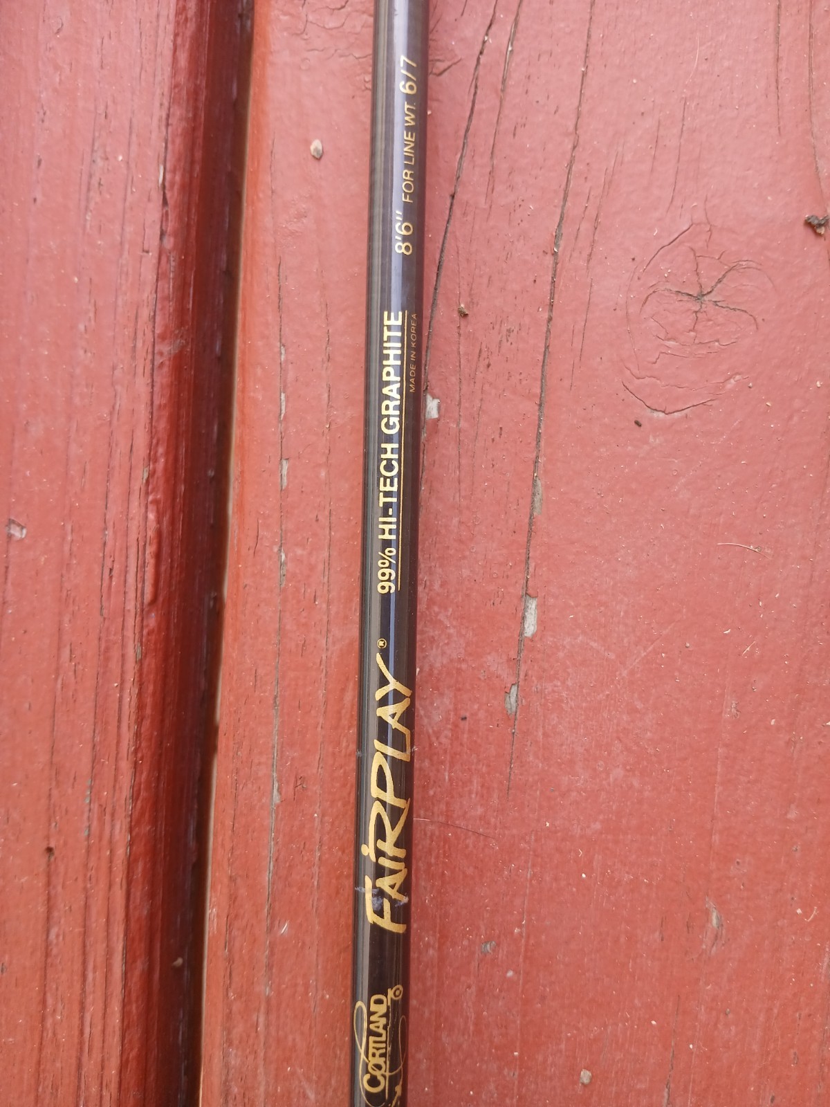 Cortland Fairplay Fly Fishing Rod 8’ 6″ (2) Piece 6/7 Wt Graphite/Composite EUC
