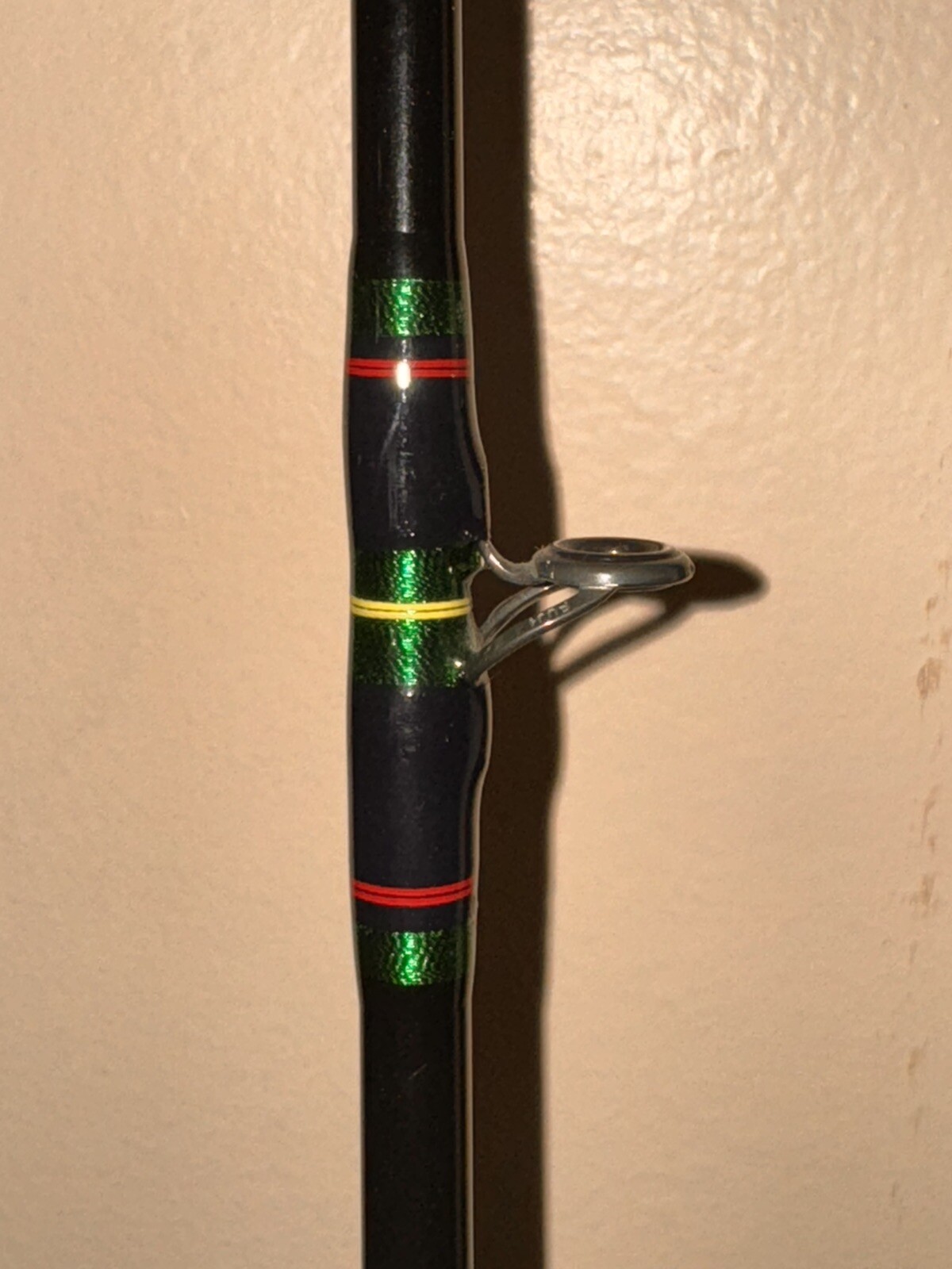 Vague Rods Custom Fishing Rod- Green Reverse Chevron 40-60 lbs