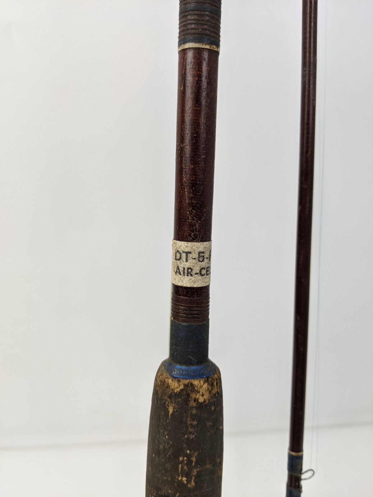 VTG Sears Roebuck JC Higgins 2pc Fiber Glass Fishing Pole Rod & Union Reel