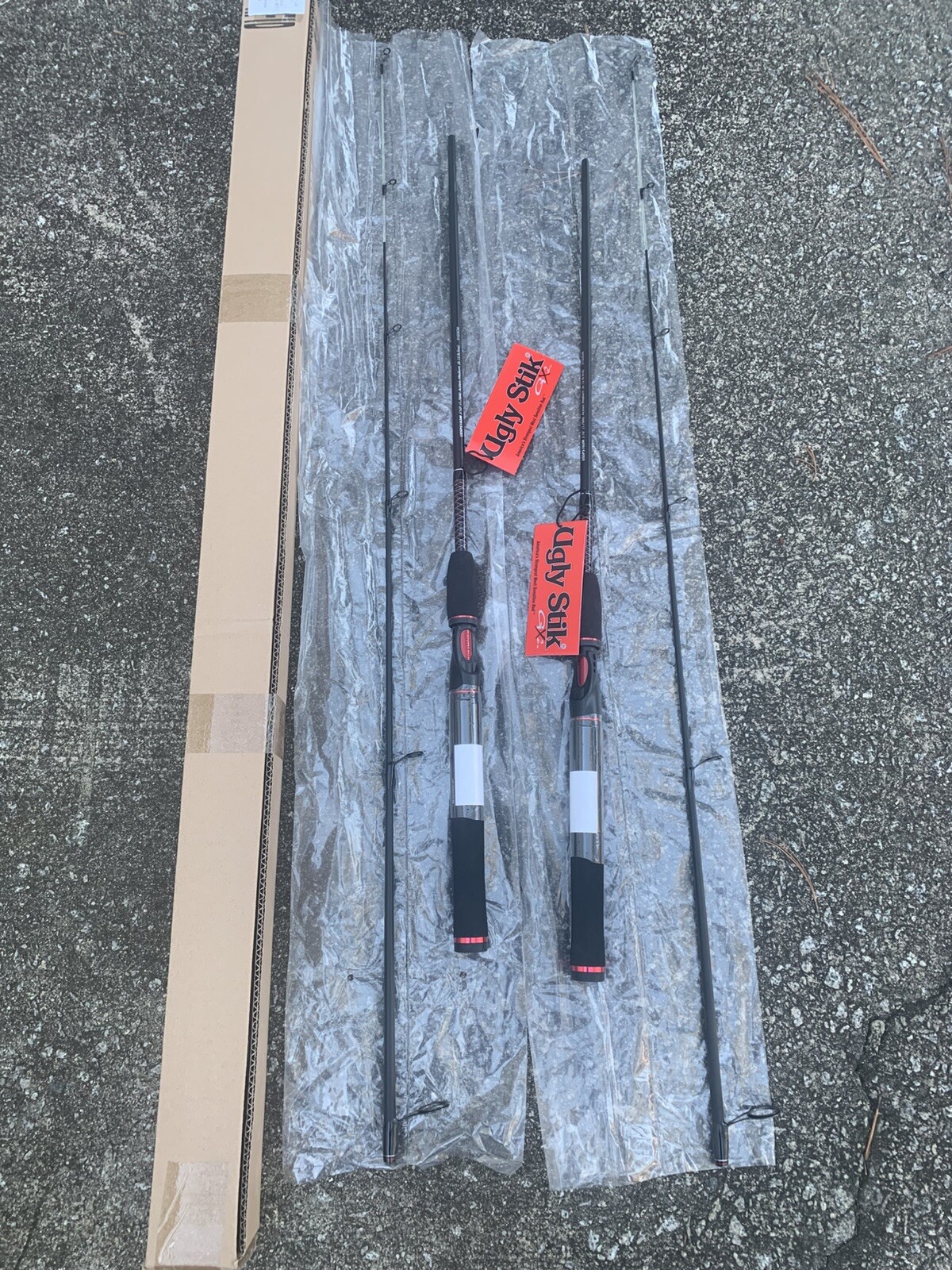 qty 2 GX2 Ugly Stik Spinning Rods 5’10” 2pc Medium US Seller