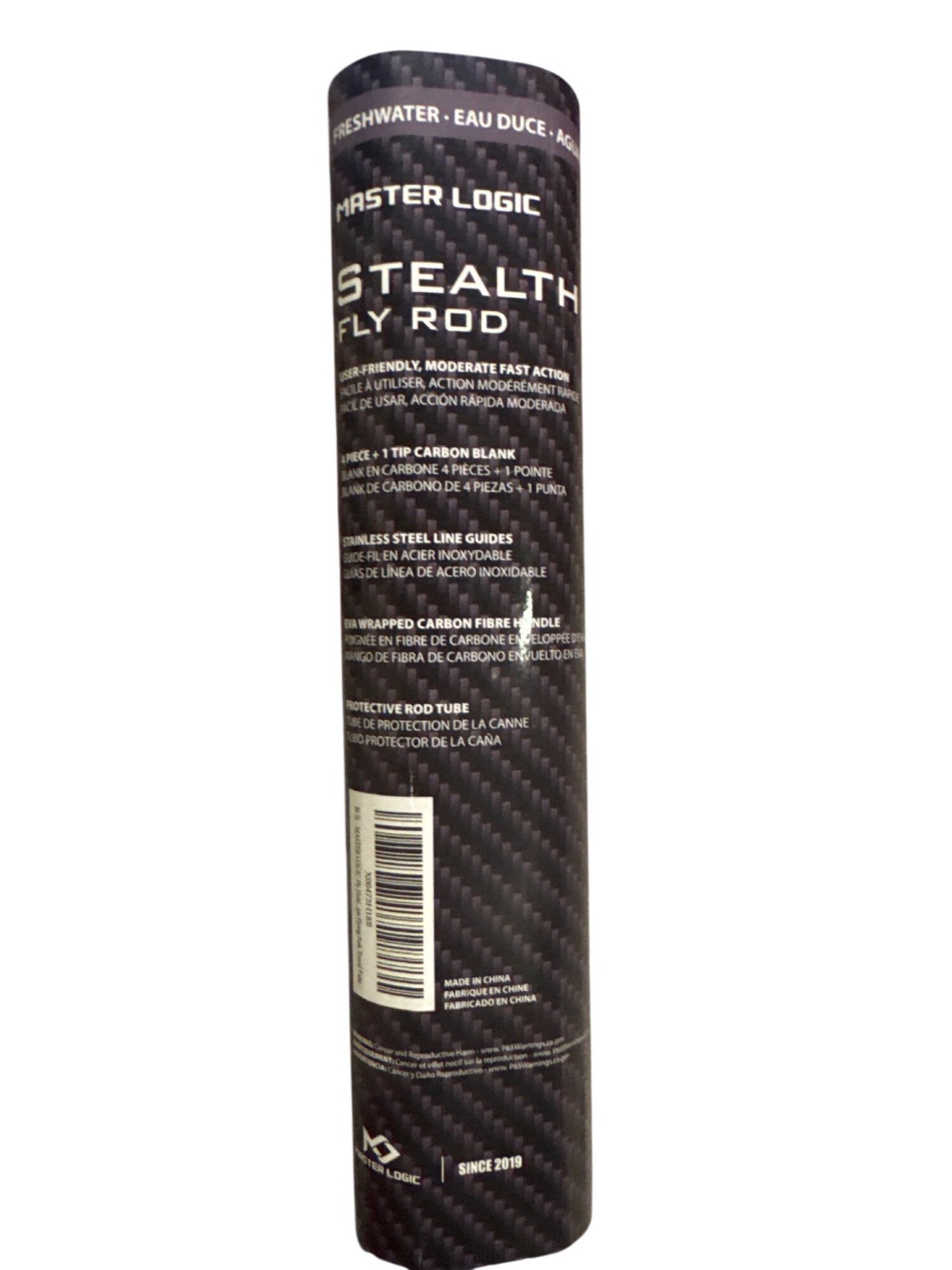 Master Logic Stealth Fly Rod 90″ 3/4wt Protective Travel Tube Included