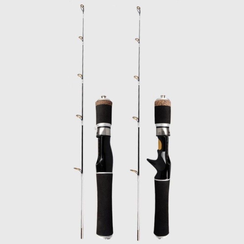 Ice Fishing Rod Carbon Fiber Fast Action Casting Spinning Travel Rod Carp 55cm