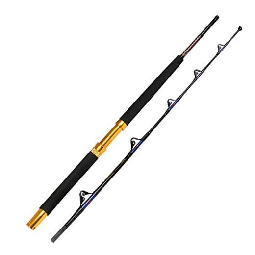 Saltwater Fishing Trolling Rod 1 Piece/2 Piece Heavy Roller Rod Big Game