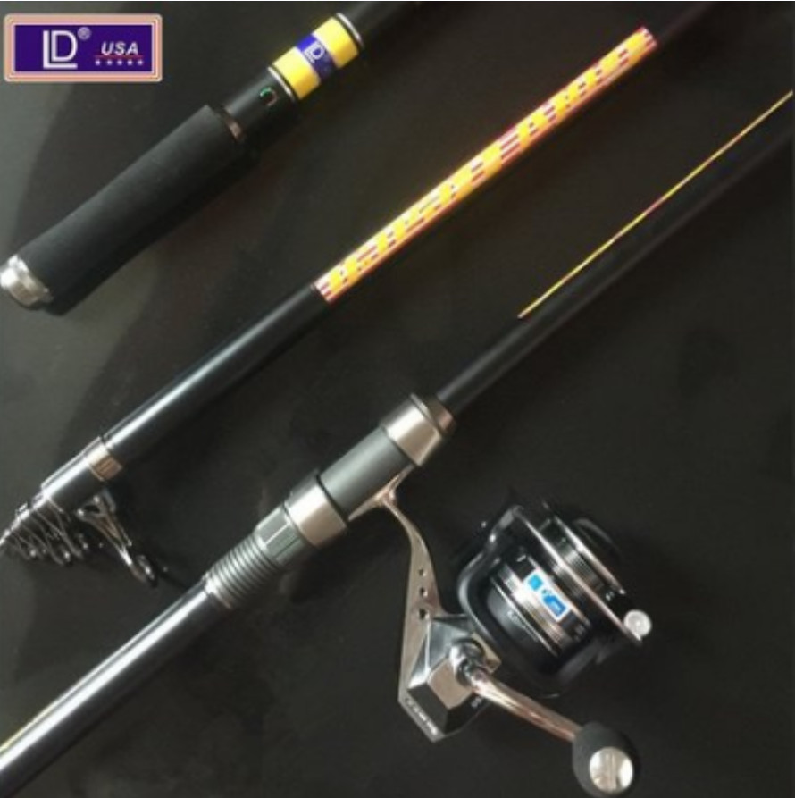 Fishing Rod Carbon Fiber Casting Spinning Power Baitcasting River Stream Pole
