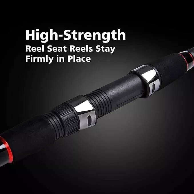 Surf Spinning Fishing Rod 4-Piece Graphite Travel Fishing Pole 11/13/15 Feet New