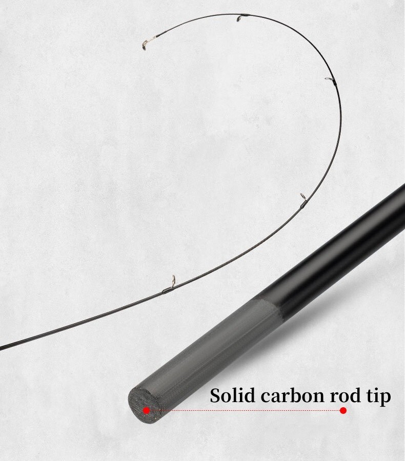 1.5M 1.68M 1.8M Fishing Rods Spinning Casting Pole Carbon Fiber Rod 2 Sections