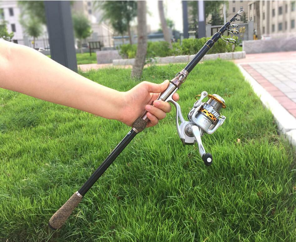 Portable Telescopic Rod Spinning Carbon Fishing Rods Casting Fishing Poles Trout