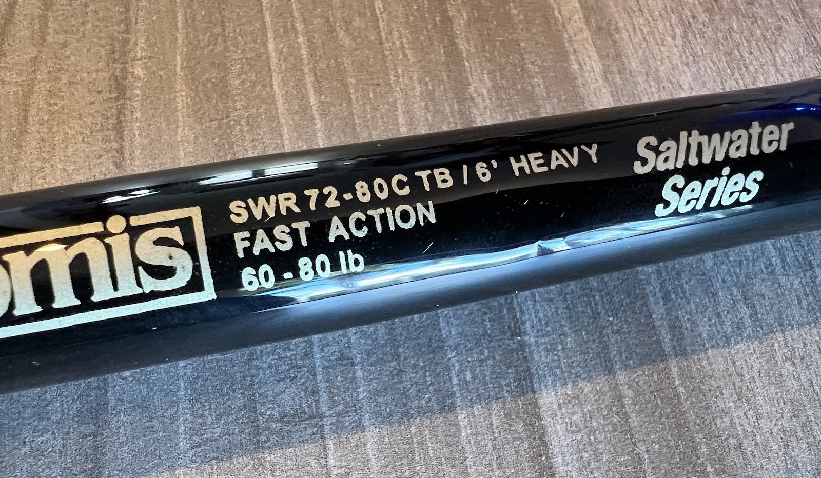 G Loomis Saltwater Series SWR 72 Conventional Fishing Rod 60-80# w/ Aftco Roller