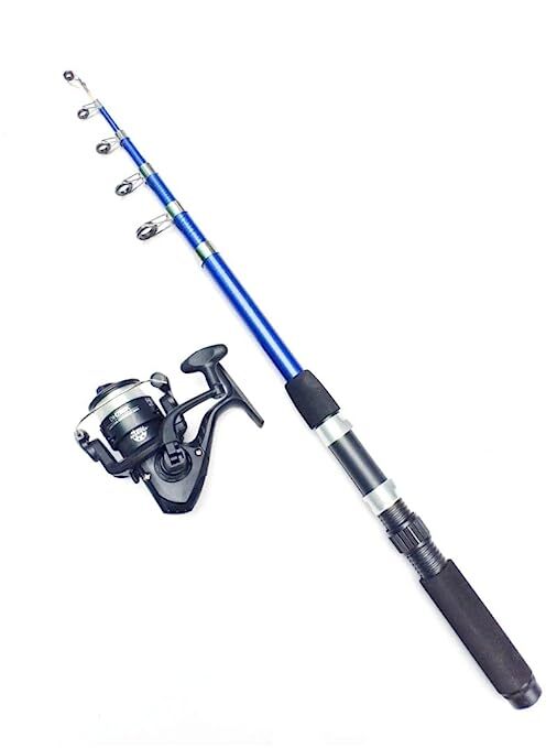 AP Central 2.1 M 6.9 Ft Telescopic Fishing Rod Spinning Fishing Pole + Free Ship