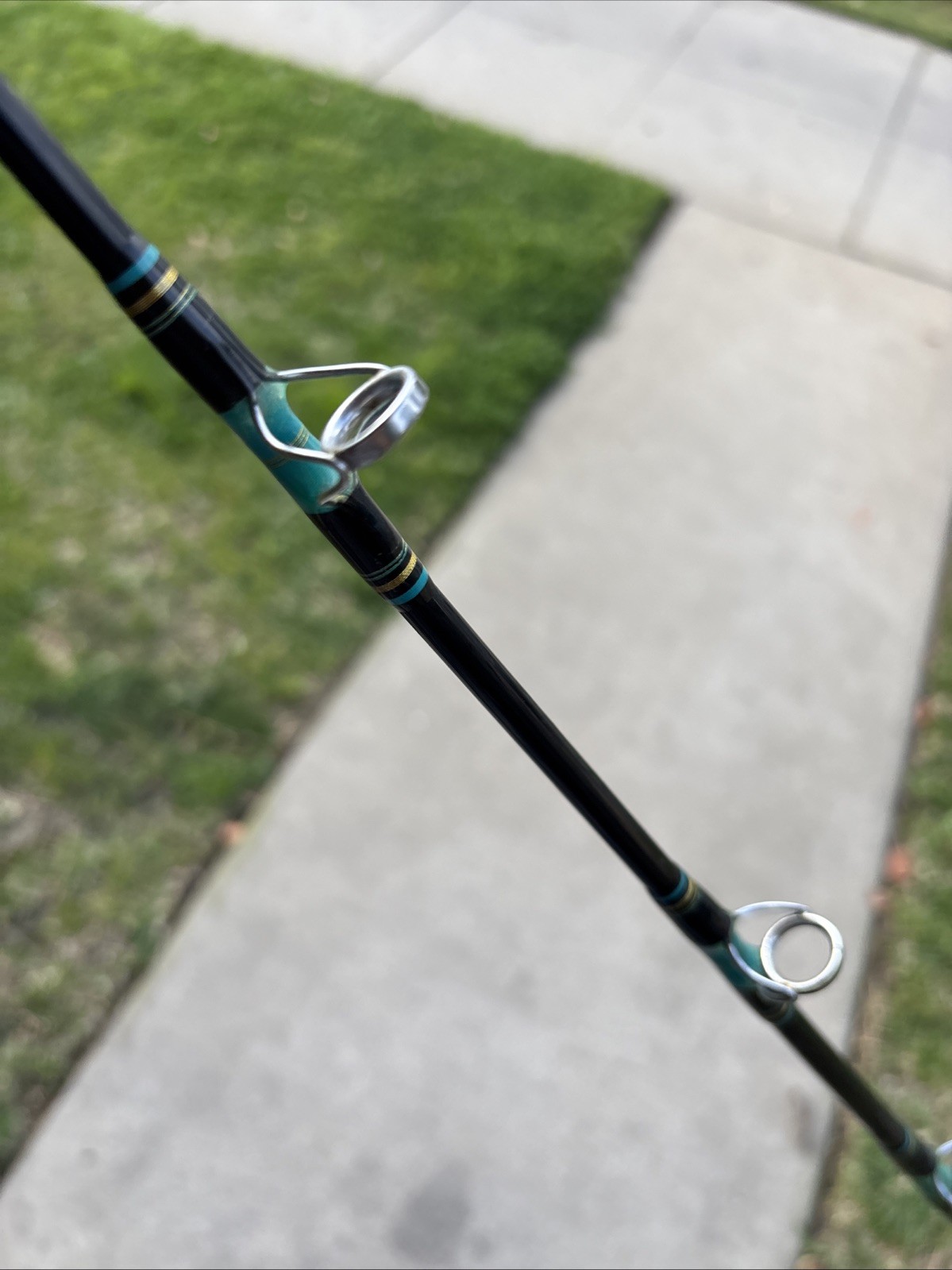 Calstar Grafighter 870L 7’ 15-30LB 1-Piece Fishing Rod USA READ 2 DAMAGED GUIDES