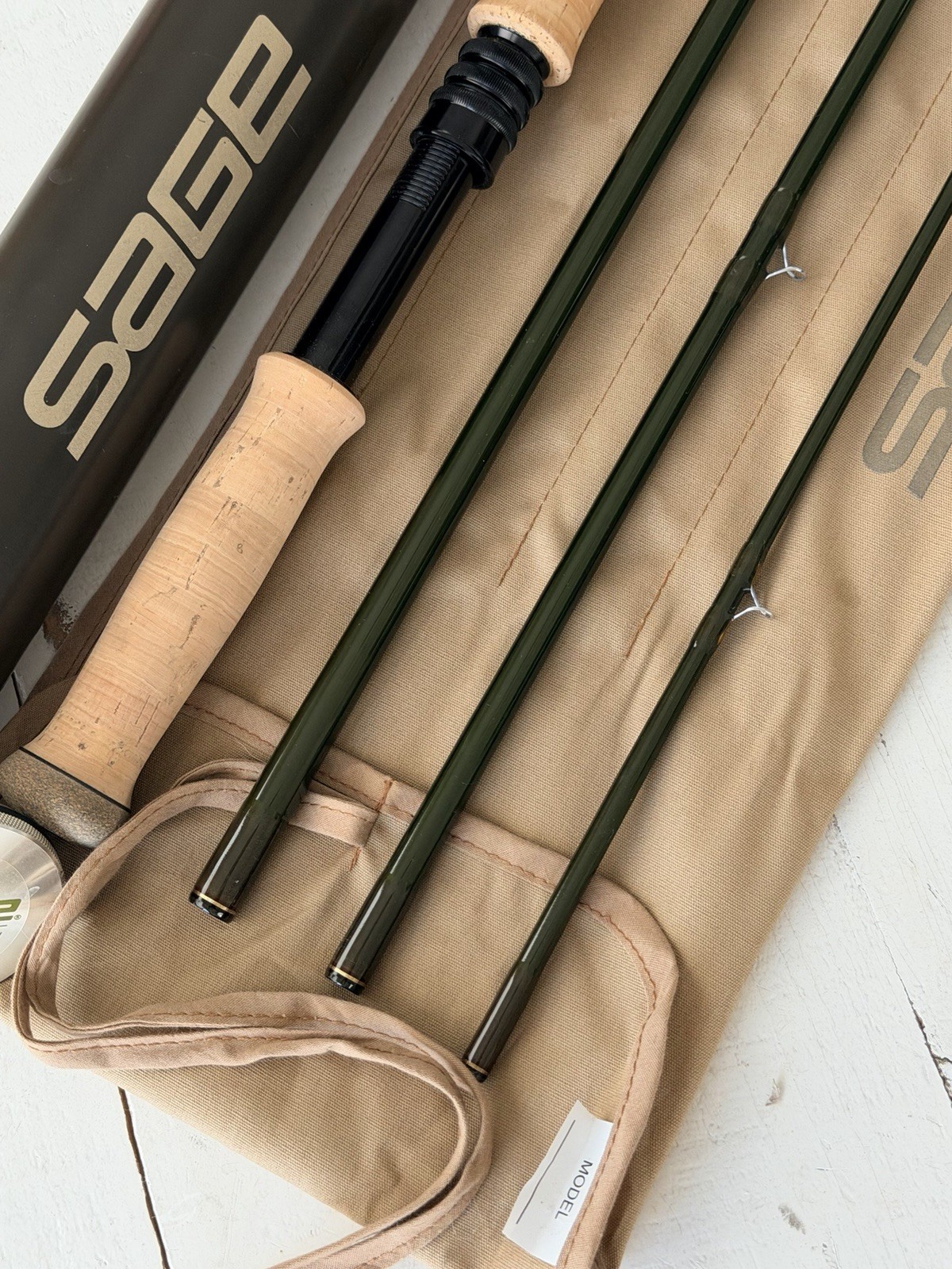 **BEAUTIFUL** 🔥 SAGE Z-AXIS Switch/Spey 8wt. 12’9”~4pc FlyRod!! ~LEGENDARY~ 🔥