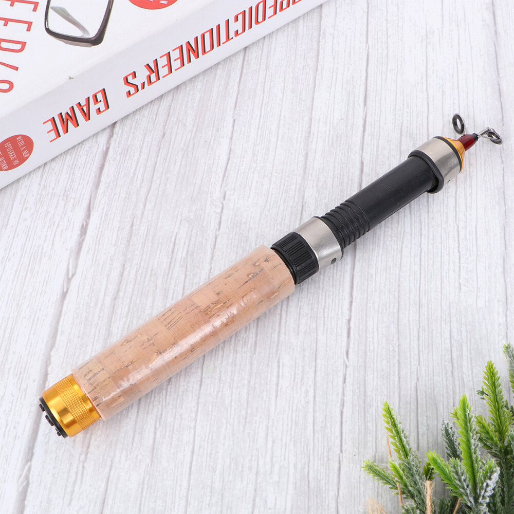 60cm Telescopic Carbon Mini Ice Fishing Rod Pole Winter Fishing Tackle Tool