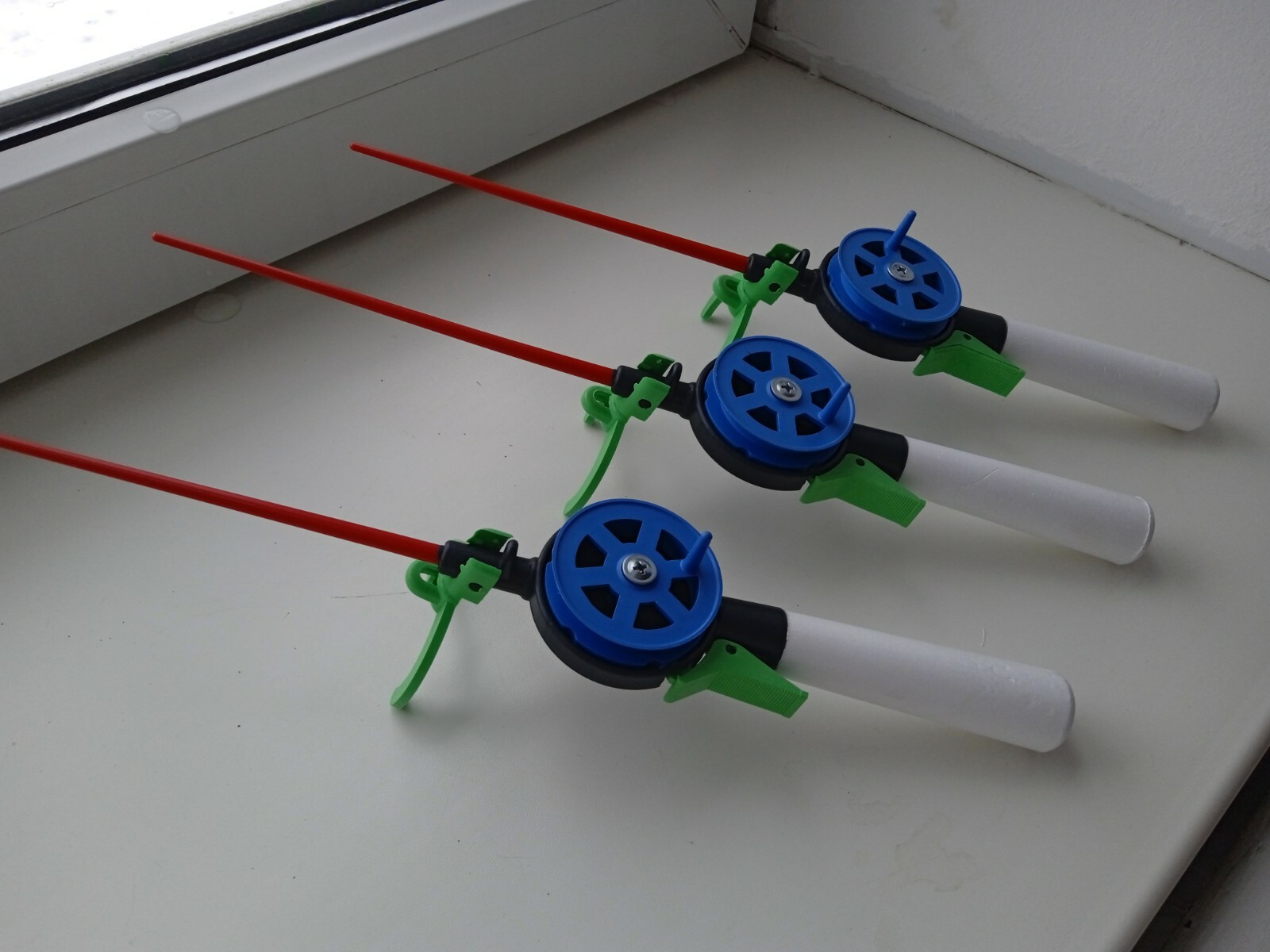 3 pcs Ice winter fishing rod ice vertical jig mormyshka