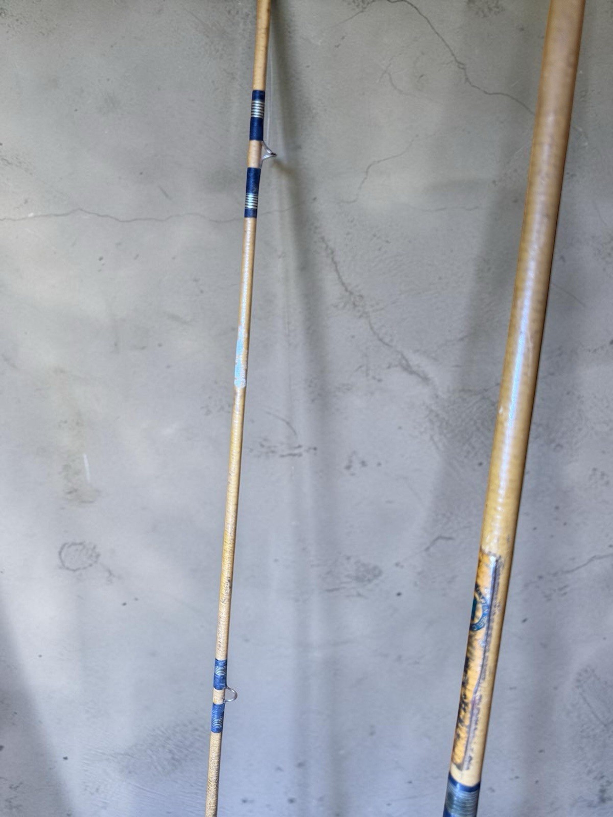 Vintage USA Martin Tuffy 2 Piece Fly Rod No 3-017 Line Wt 8 (8’ 5”) & Reel #66