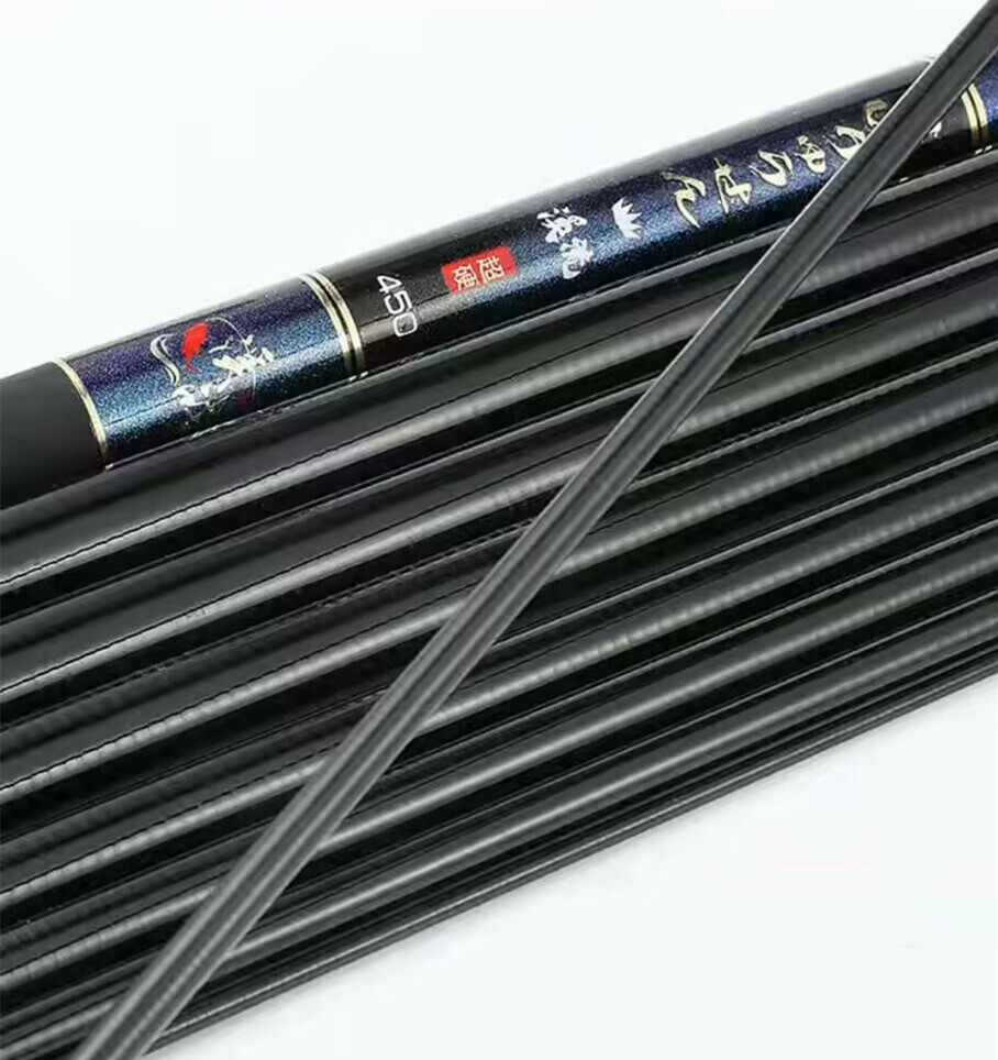 2.7M -10M Carbon Fiber Fishing Rod Telescopic Ultra-light Hard Pole for Stream