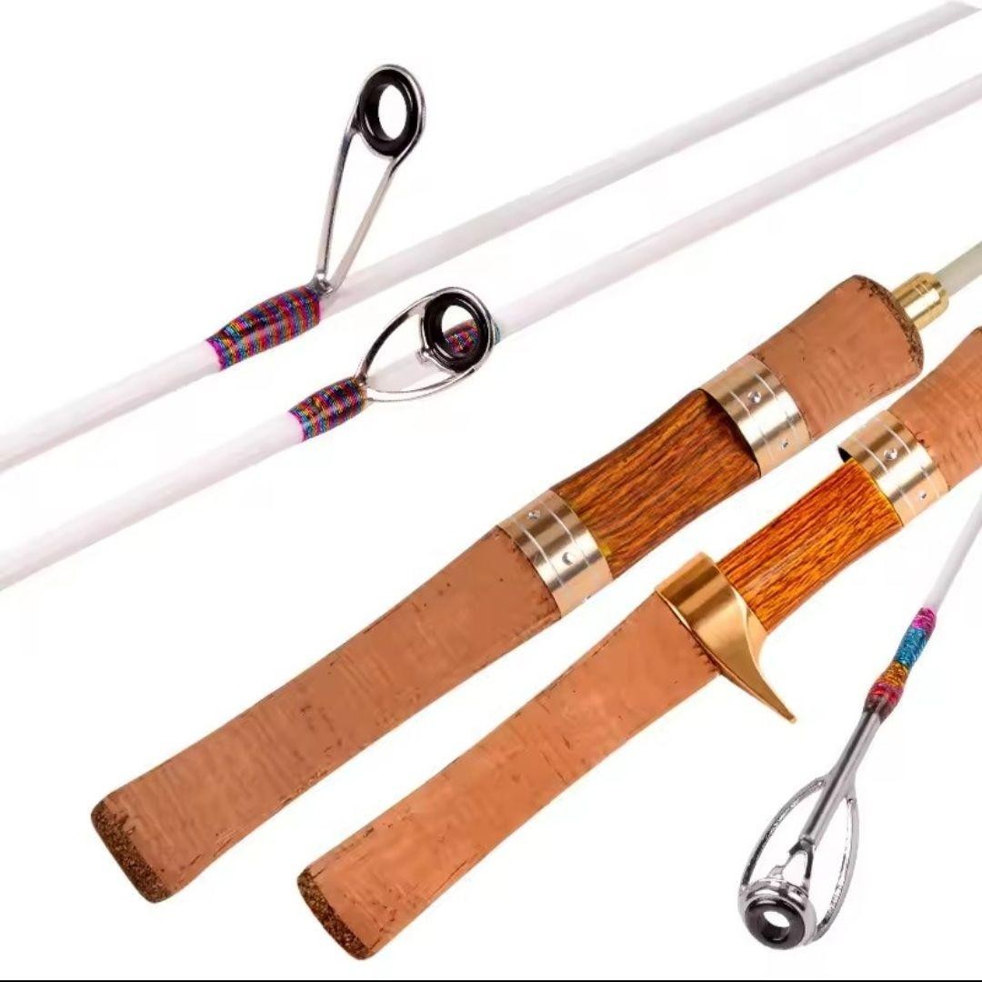 Ultra Compact 43cm 4-Piece Ultralight Graphite Spinning Rod, Used