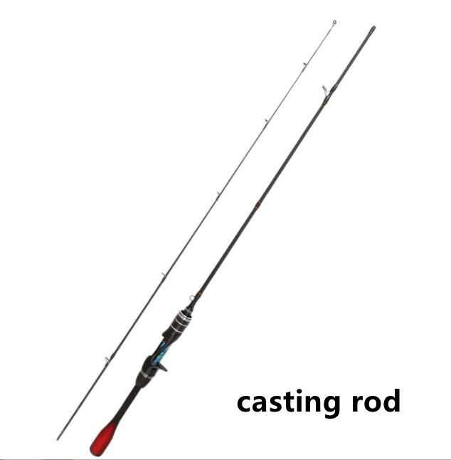 Casting Spinning Fishing Rods 5.5 ft 6 ft Carbon Fiber Rod 2 Section Travel Pole
