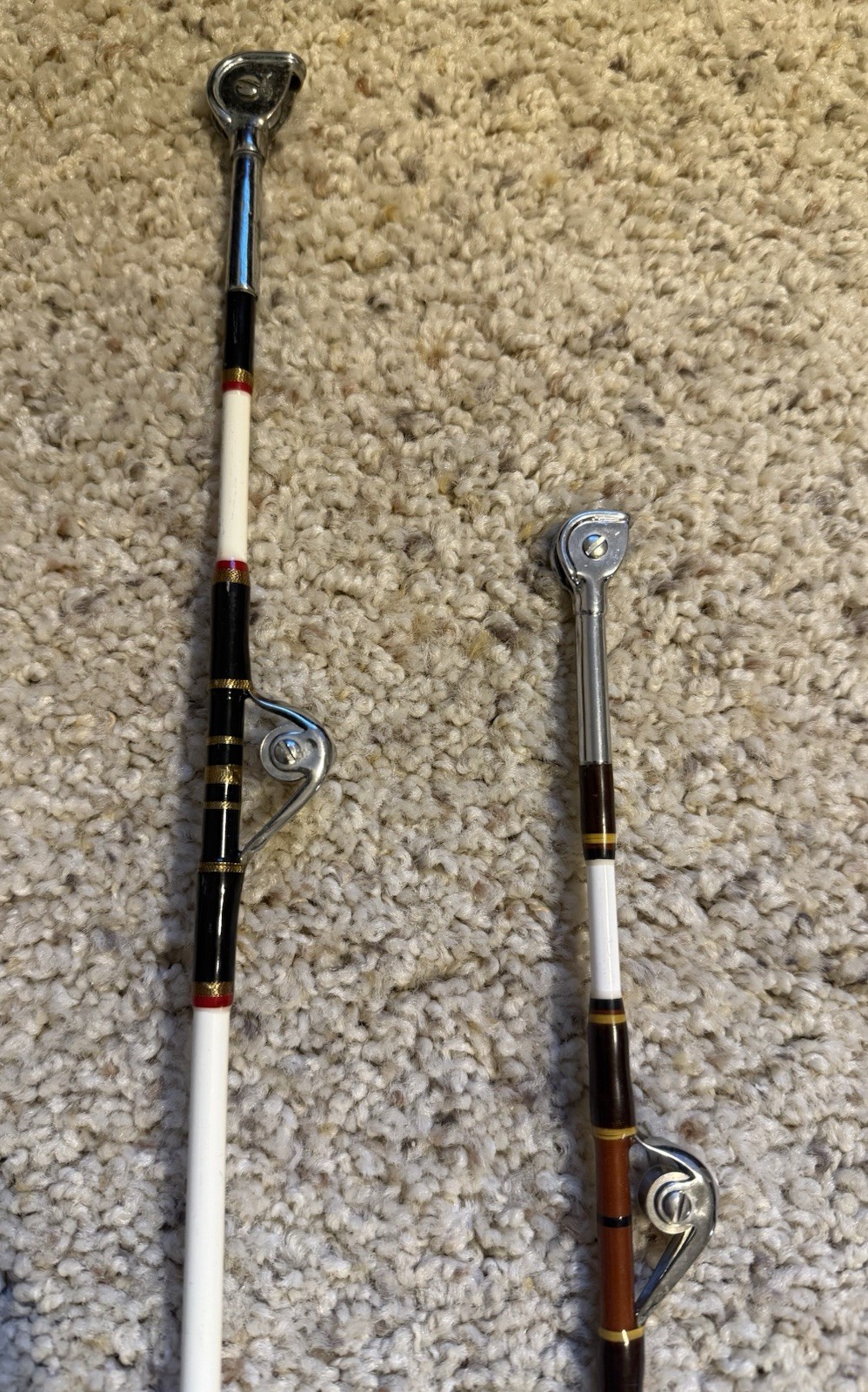 Lot of (2) Big Game Saltwater Rods, Penn International & Fenwick Fenglass