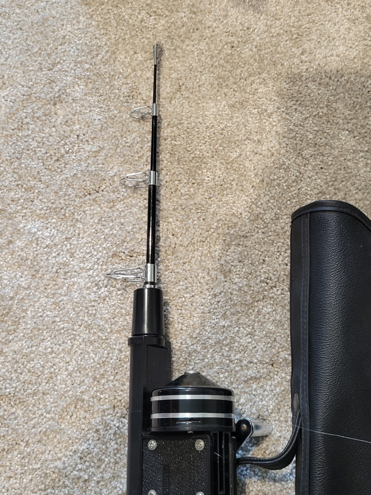 ST. CROIX 1970’s Extendable Fishing Rod W/ Carrying Bag (missing Range Finder)
