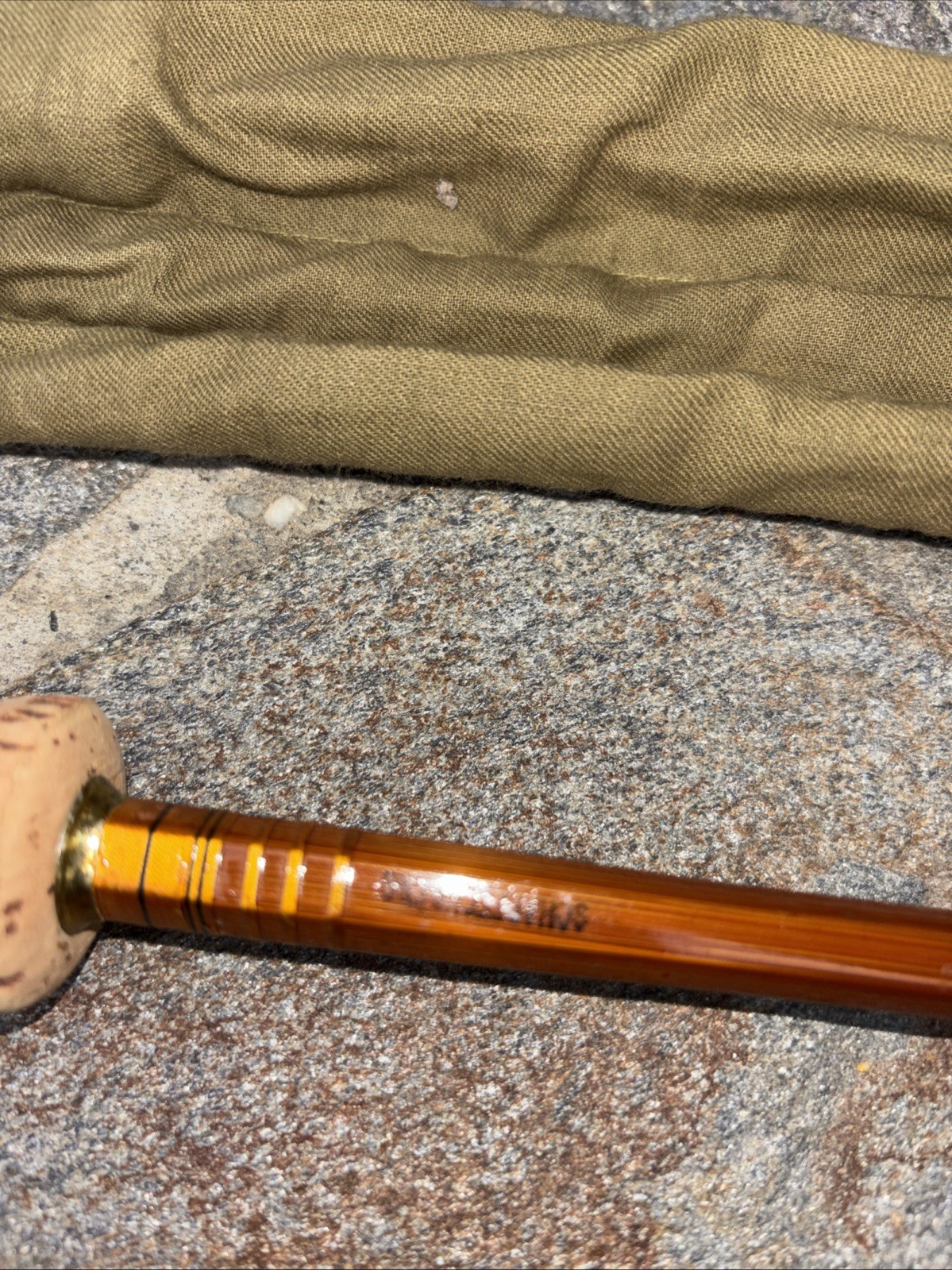 SCARFFENBERG – Rodmaker 3 piece 2 tips 9 ‘6″ Split Bamboo Fly rod