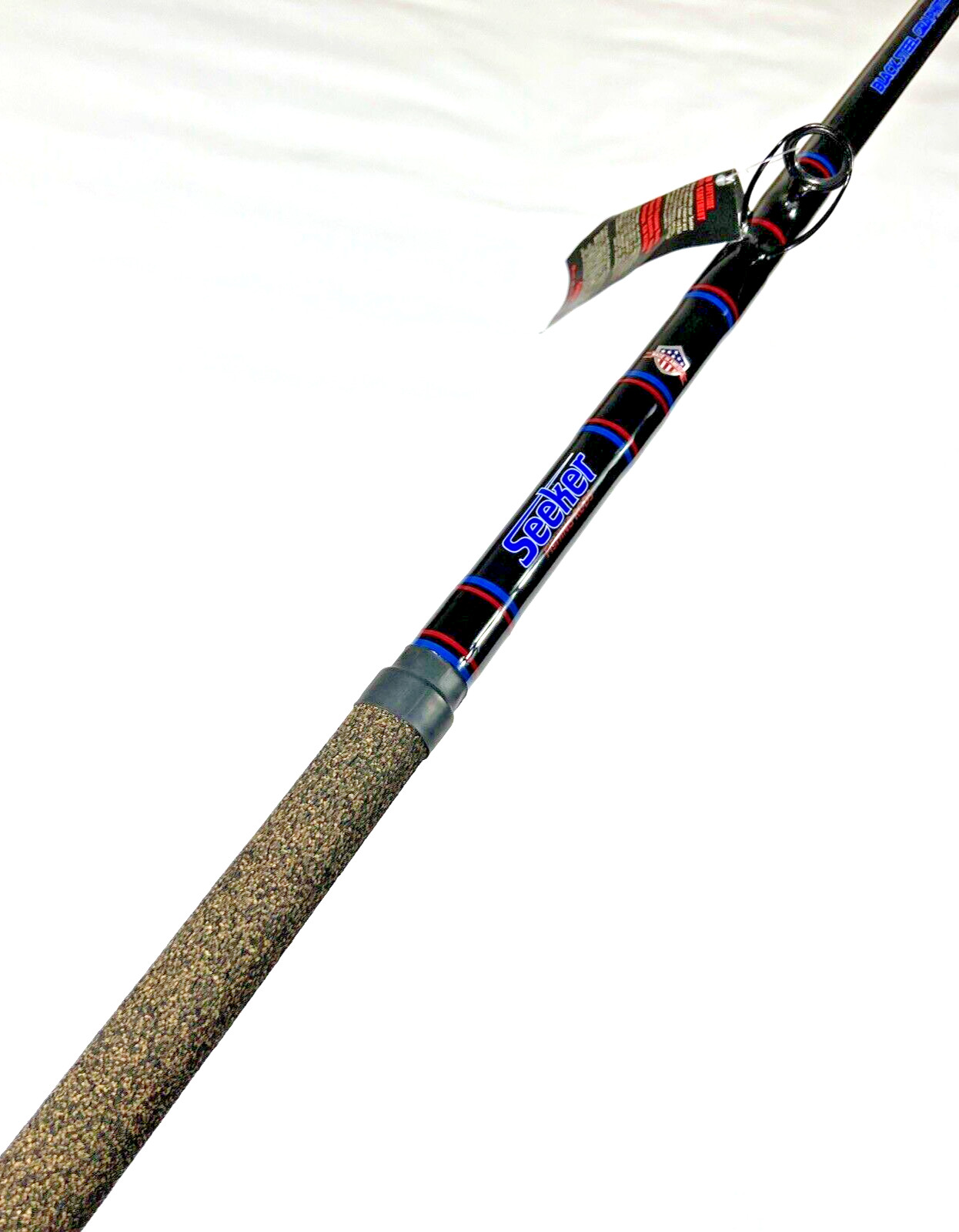 Seeker G 95-9.5’ CT Black Steel Graphite 30-60Lb Live Bait 9.5FT Fishing Rod USA