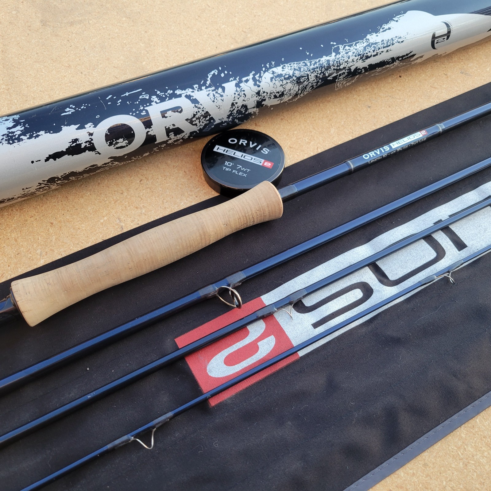 Orvis Helios 2 (H2) 10′ 7wt Tip Flex Steelhead and Salmon Fly Fishing Rod w Tube