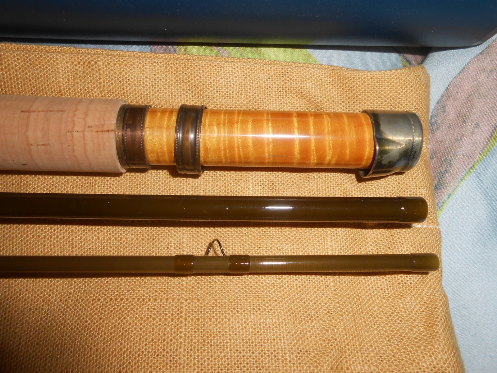 Vladan Milenkovic Fiberglass Fly Rod, 7 1/2′, 3 weight , CTS Quartz, superb