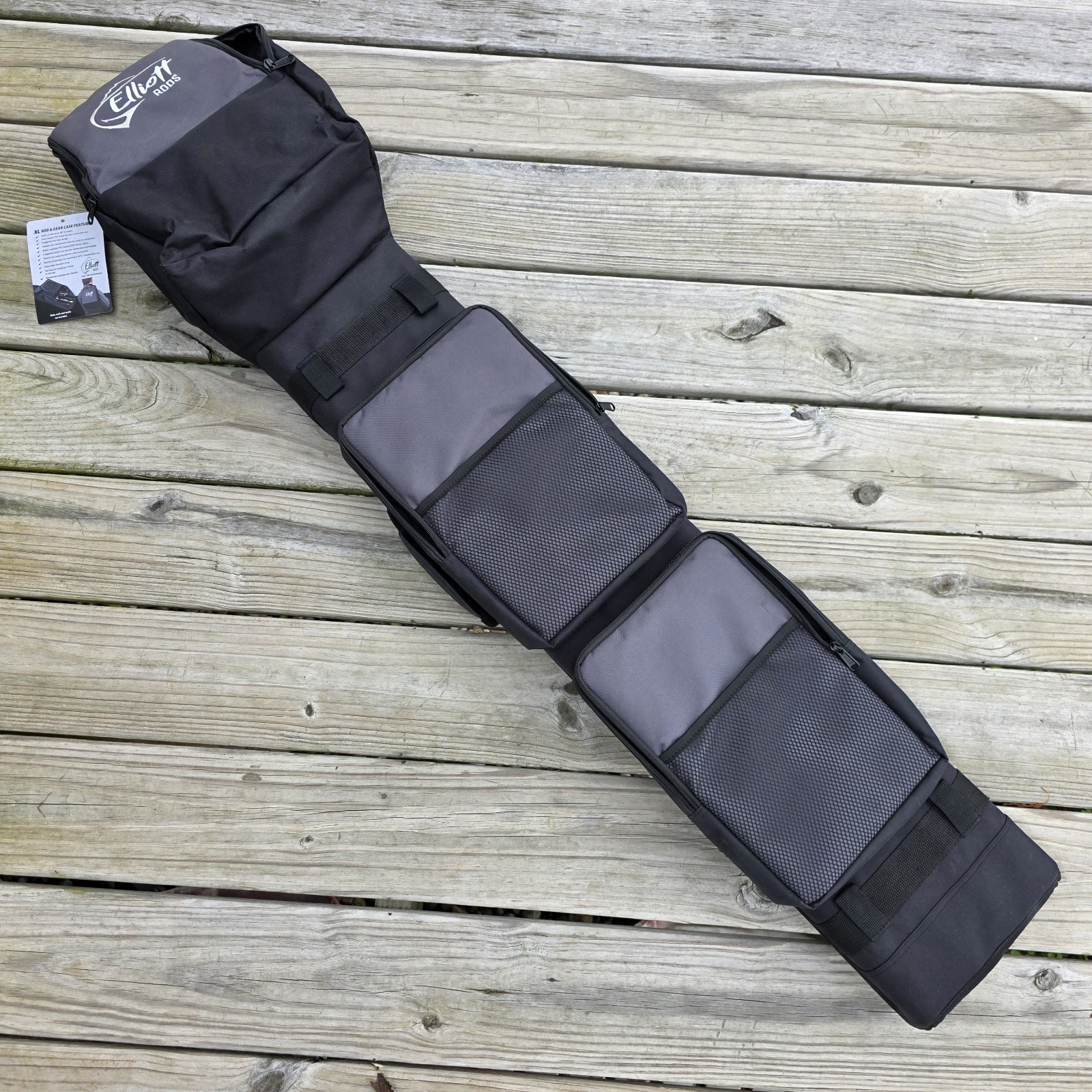 Elliott Rods Ice Fishing Rod & Gear Case (Can Fit 2 Piece Rods Under 8’0)