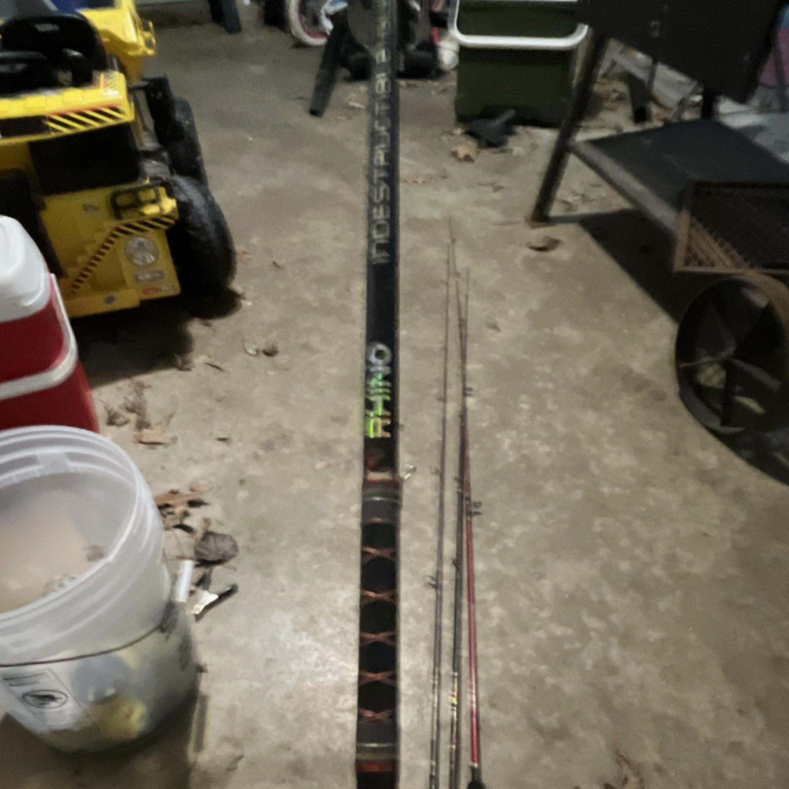Rhino, Abu Garcia Silver Max, Kwik Stik Fishing Rods Set, 4pcs, Black Red