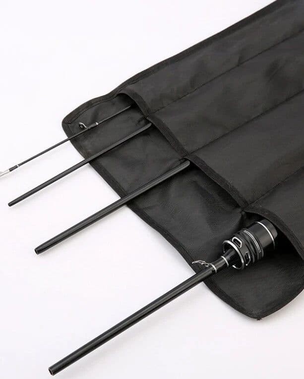 Sea Bass Spinning Rod 4pcs Compact 49cm Travel Bait and Egging Tool
