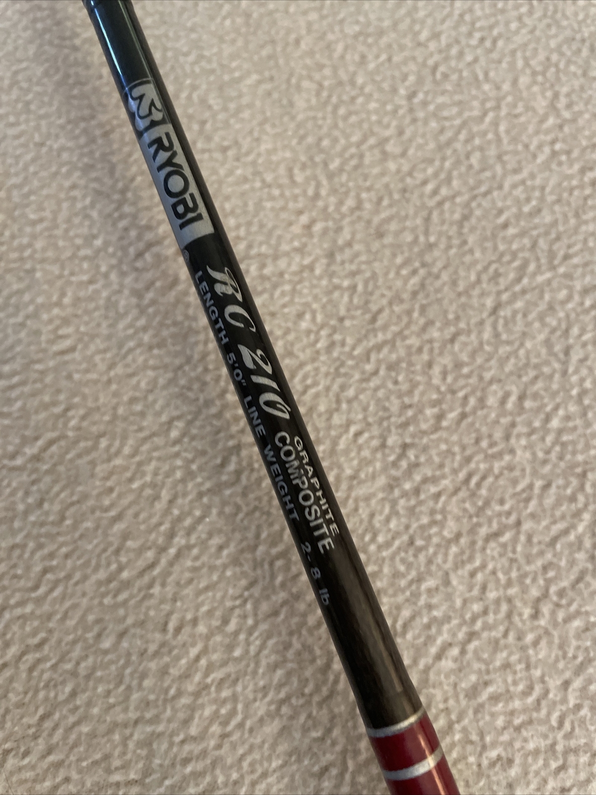 RYOBI RC 210 5’ Ultra Lite. ACTION 1 Piece Carbon Composite Fishing Rod