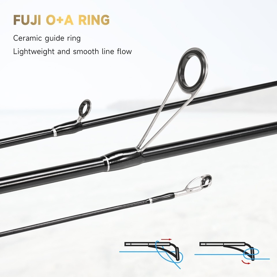 Portable Fishing Rod Carbon Fiber Ultra Light Spinning Casting Lure Fast Rods