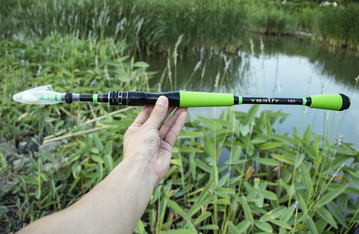 1.8/2.1/2.4M Telescopic Fishing Rod High Carbon Fiber Spinning Carp Feeder Rod