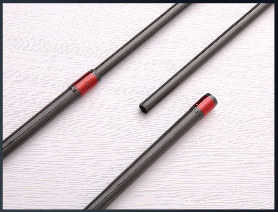 Trout Fishing Rod 1.65m 1.8m Portable Ultra Light Solid Tip Carbon Spinning Pole