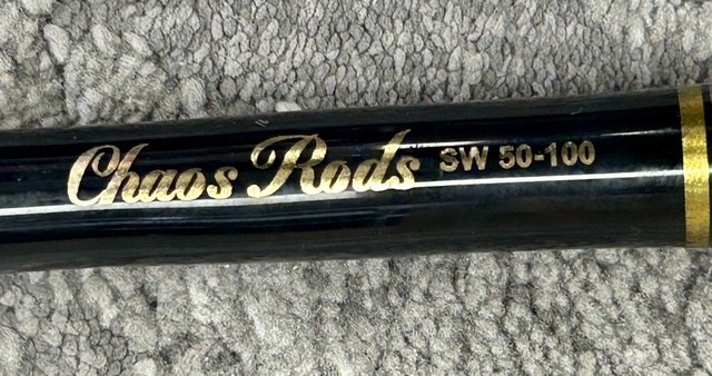Chaos Rods SW 50-100lb Deep Drop Rod Winthrop Tip Full 5ft plus Curve Bent Butt