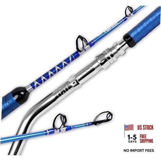 Bent Butt Fishing Rod 2-Piece Saltwater Offshore Trolling Rod