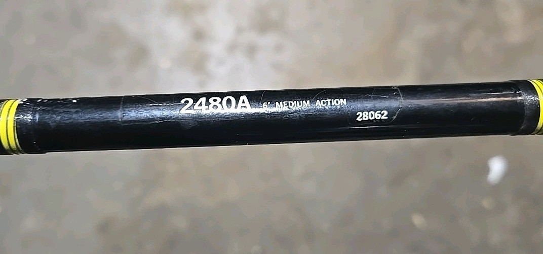 Flex Series by Garcia 6′ One Piece Fishing Rod Medium ACTION 2408A Made In USA