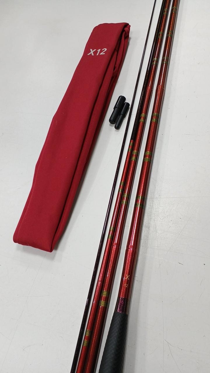 Daiwa X12 Spatula Carp Fishing Rod 3.6m (142in), 4 Sections, 95g, with Bag