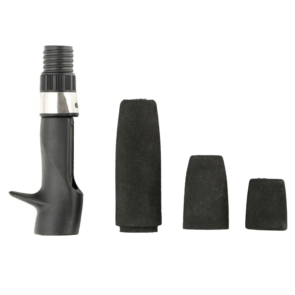 For DIY Fishing Rod Handle Black EVA with Reel Seat for Rod Repair Lightweight