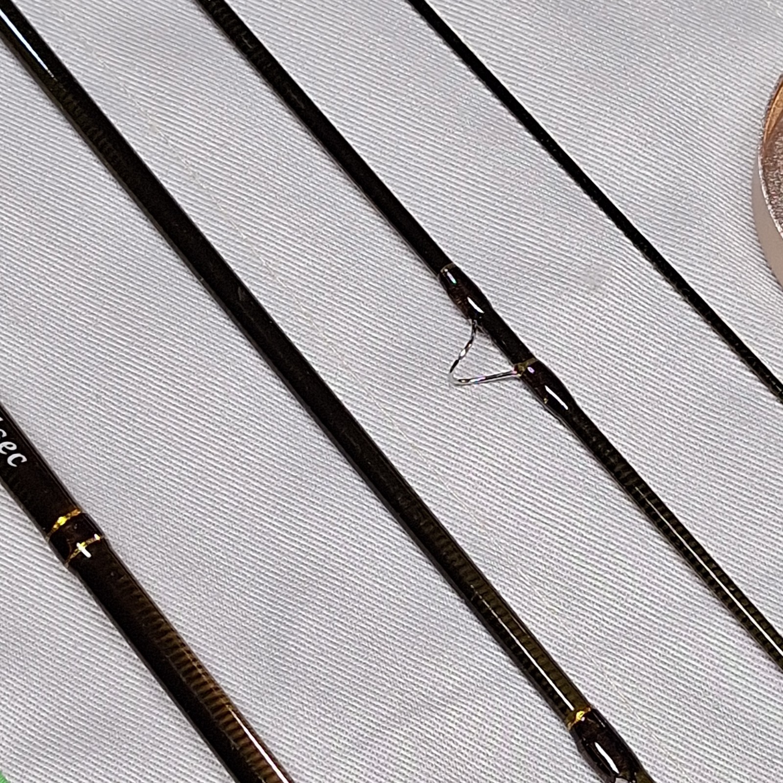 V-Feather Premium 7 ft 6 in 3 wt 4 Piece Fly Rod Full Cork Portable Tube Sock