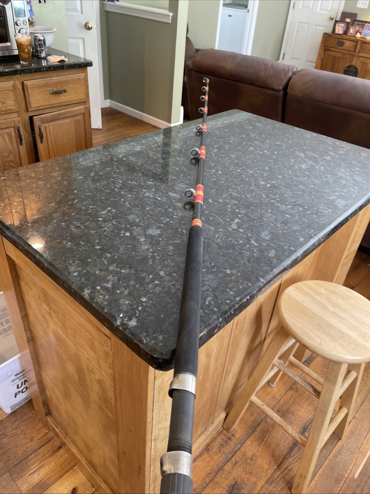 shakespeare ugly stick 7’8” custom salt H20 Heavy Fuji Reel Seat Vtg 7 Guide 1pc
