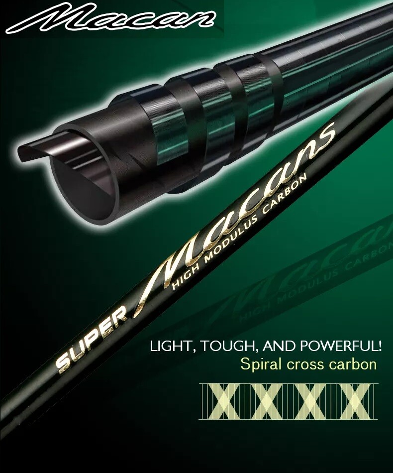 Macan Carbon Travel Rod~Casting or Spinning~3 lengths~Ultra Light