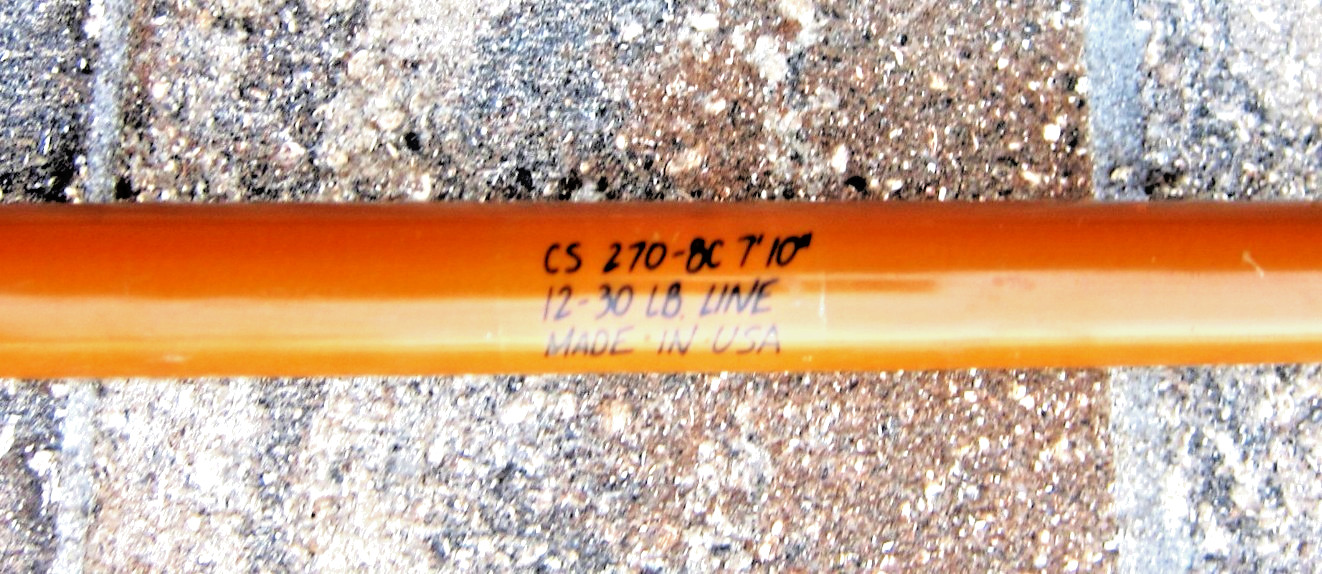 Vintage SABRE BY PENN Big-Game Stand-Up Rod: 7′ 1/2″; 20-50lb – NICE USED COND!!